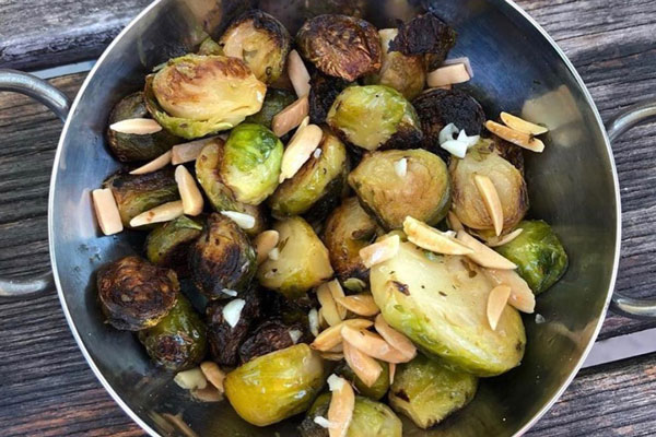 Butterless Brussels Sprouts •