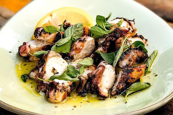 Wood-Fire Grilled Spanish Octopus •